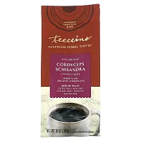 Teeccino, Mushroom Herbal Coffee, Cordyceps Schisandra, Cinnamon Berry, Medium Roast, Caffeine Free, 10 oz (284 g)