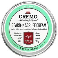 Cremo, Beard & Scruff Cream, Wild Mint, 4 oz (113 g)