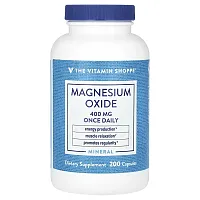 The Vitamin Shoppe, Magnesium Oxide, 400 mg, 200 Capsules