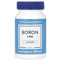 The Vitamin Shoppe, Boron, 3 mg, 100 Tablets