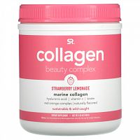 Sports Research, комплекс Collagen Beauty, морской коллаген, клубничный лимонад, 180 г (6,34 унций)