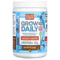 Healthy Heights, Grow Daily, Whey Protein &amp; Nutrition Mix, For Kids 3+, Chocolate, 10.9 oz (308 g)