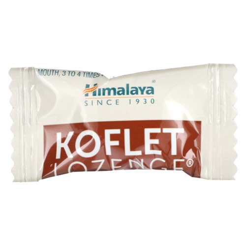 Himalaya, Koflet, пастилки, натуральный ванильный чай, 20 пастилок фото 3