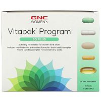 GNC, Vitapak, женская программа, для всего тела, 50 пакетиков