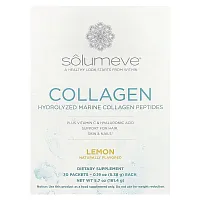 Solumeve, Marine Collagen Peptides Plus Vitamin C and Hyaluronic Acid, Lemon, 30 Packets, 0.19 oz (5.38 g) Each