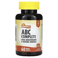 Sundance Vitamins, ABC Complete, Adult Multivitamin &amp; Mineral Formula, 60 Coated Caplets