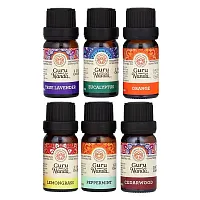 GuruNanda, Top 6 Singles 100% Pure Essential Oils , 6 Pack, .33 fl oz (10 ml) Each