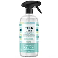 Therapy Clean, Tub &amp; Tile, Cleaner &amp; Polish with Grapefruit Essential Oil, 16 fl oz (473 ml)