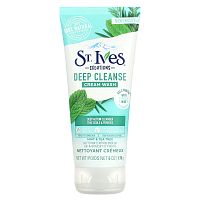 St. Ives, Solutions, крем для глубокого очищения, мята и чайное дерево, 170 г (6 унций)