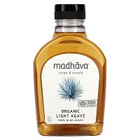 Madhava Natural Sweeteners, золотистый сок органической голубой агавы, 667 г (23,5 унции)