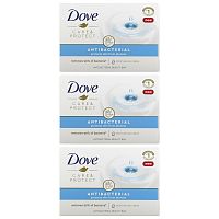 Dove, Care & Protect, антибактериальное косметическое мыло, 3 шт. по 90 г (3,17 унции)