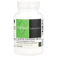 DaVinci Laboratories of Vermont, N-Acetyl Cysteine, 500 mg, 90 Capsules