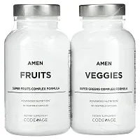 Codeage, Amen, Fruits &amp; Veggies, 2 Bottles, 180 Vegetable Capsules