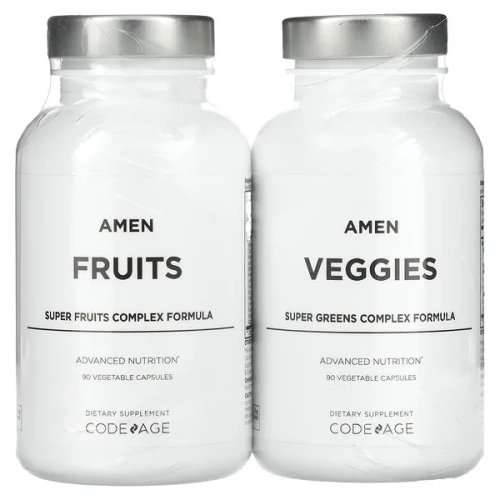 Codeage, Amen, Fruits &amp; Veggies, 2 Bottles, 180 Vegetable Capsules