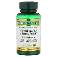 Nature&#x27;s Bounty, Mental Fatigue &amp; Stress Relief, 400 mg, 30 Capsules