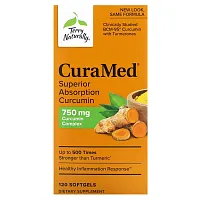 Terry Naturally, CuraMed, Superior Absorption Curcumin, 750 mg, 120 Softgels