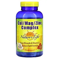 Nature&#x27;s Life, Cal/Mag/Zinc Complex, 250 Capsules