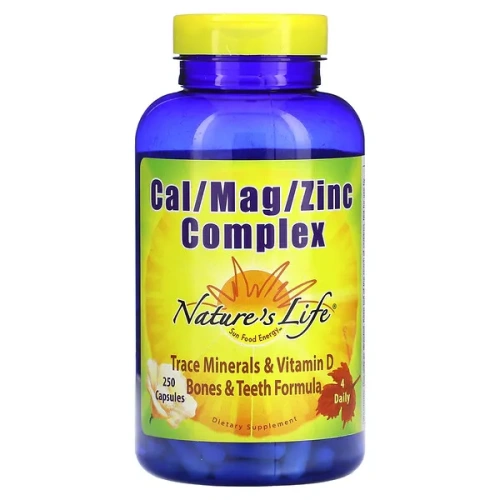 Nature&#x27;s Life, Cal/Mag/Zinc Complex, 250 Capsules