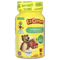 L&#x27;il Critters, Immune C Plus Zinc &amp; Vitamin D, Assorted Flavors, 60 Gummies