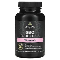 Ancient Nutrition, Women&#x27;s SBO Probiotics, 25 Billion CFU, 60 Capsules