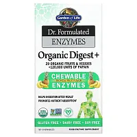 Garden of Life, Dr. Formulated Enzymes, Organic Digest +, Tropical Fruit , 90 Chewables