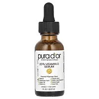 Pura D&#x27;or, Professional, 20% Vitamin C Serum, 1 fl oz (29.57 ml)