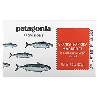 Patagonia Provisions, Spanish Paprika Mackerel in Organic Extra-Virgin Olive Oil, 4.2 oz (120 g)