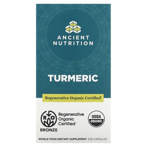 Ancient Nutrition, Turmeric, 90 Capsules