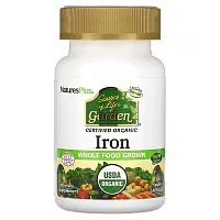 NaturesPlus, Source of Life Garden, Iron, 30 Vegan Capsules