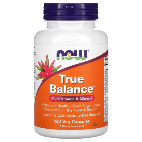 NOW Foods, True Balance, мультивитамины и микроэлементы, 120 вегетарианских капсул