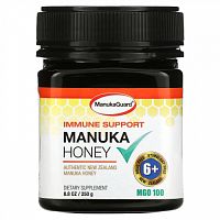 ManukaGuard, поддержка иммунитета, мед манука, MGO 100, 250 г (8 унций)