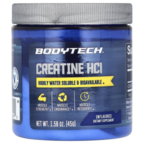 BodyTech, Creatine HCl, Unflavored, 1.58 oz (45 g)