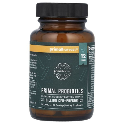 Primal Harvest, Primal Probiotics, 31 Billion CFU, 30 Capsules