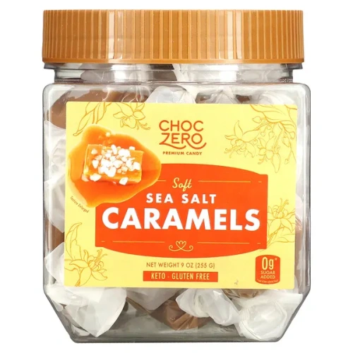 ChocZero, Soft Sea Salt Caramels, 9 oz (255 g)