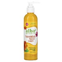 Alba Botanica, гавайское средство для умывания, с кокосовым молоком для глубокого очищения, 237 мл (8 жидк. унций)