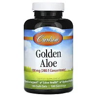 Carlson, Golden Aloe, 100 mg, 180 Soft Gels