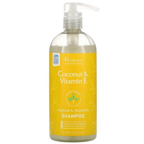 Renpure, Coconut & Vitamin E Shampoo, 24 fl oz (710 ml)