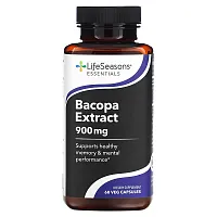 LifeSeasons, Bacopa Extract, 900 mg, 60 Veg Capsules (450 mg per Capsule)