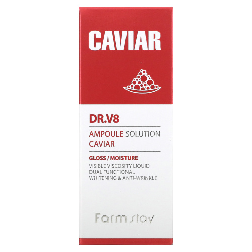 Farmstay, Доктор V8 Ampoule Solution Caviar, 30 мл фото 2