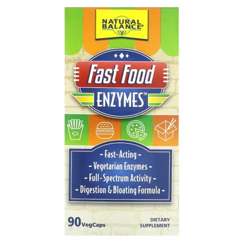 Natural Balance, Fast Food Enzymes, 90 VegCaps