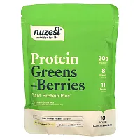 Nuzest, Protein Greens + Berries, Vanilla Caramel, 10.6 oz (300 g)