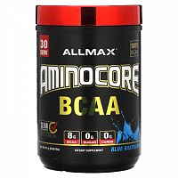 ALLMAX, аминокислоты с разветвленной цепью AMINOCORE, голубая малина, 315 г (0,69 фунта)