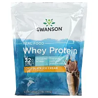 Swanson, Real Food Whey Protein, Chocolate Ice Cream, 2.1 lb (966 g)