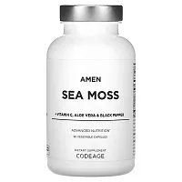 Codeage, Amen, Sea Moss + Vitamin C, Aloe Vera &amp; Black Pepper, 90 Vegetable Capsules