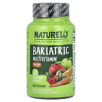 NATURELO, Bariatric Multivitamin with Iron, 60 Vegetarian Capsules