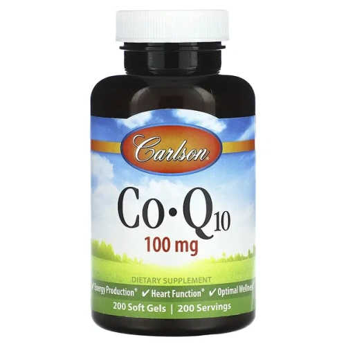 Carlson, Co-Q10, 100 mg, 200 Soft Gels