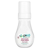 pH-D Feminine Health, Boric Acid Foam Wash, Rose Vanilla , 6 fl oz (177.44 ml)