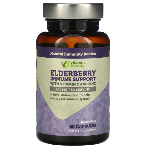 Vitamin Bounty, Elderberry Immune Support, 961 mg, 60 Capsules