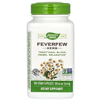 Nature&#x27;s Way, Feverfew Herb, 380 mg, 180 Vegan Capsules