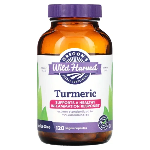 Oregon&#x27;s Wild Harvest, Turmeric, 120 Vegan Capsules